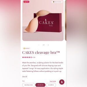 CAKES Cream Sculpting Bra